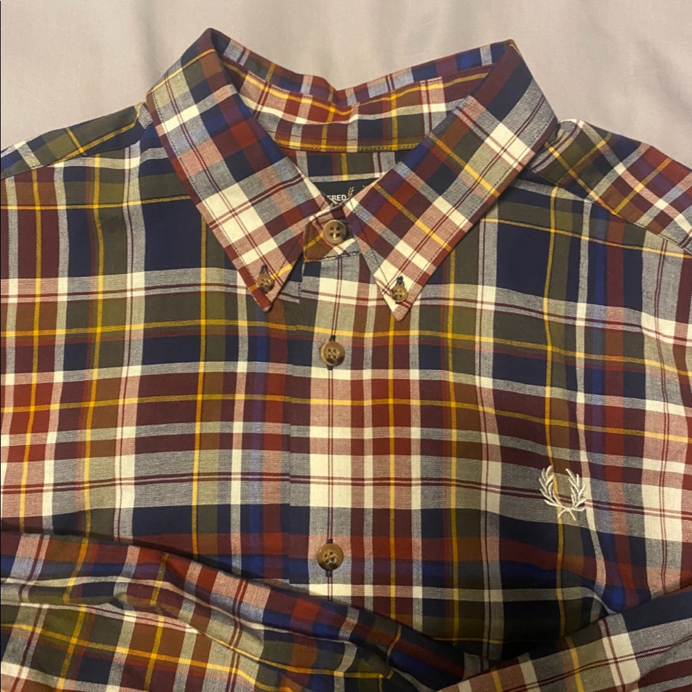 Fred Perry Button Down Check Shirt